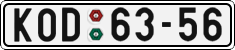 License plate of the Czech Republic, Cars (1960)