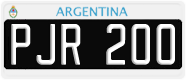 License plate of Argentina, Cars (1995, ABC 123)