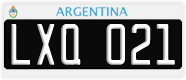 License plate of Argentina, Cars (1995, ABC 123)