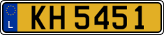 License plate of Luxembourg, 2003 year system