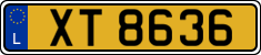 License plate of Luxembourg, 2003 year system