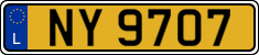 License plate of Luxembourg, 2003 year system