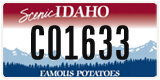 Idaho, Vanity Plates