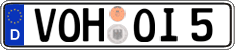 German license plate, Regular plates