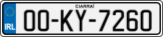 License plate of Ireland, Regular plates