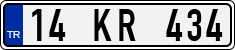 License plate of Turkey, Regular plates