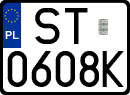 License plates of Poland, Regular car plates