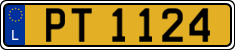 License plate of Luxembourg, 2003 year system