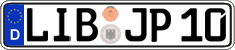 German license plate, Regular plates