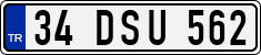 License plate of Turkey, Regular plates