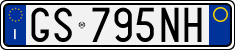 License plate of Italy, Cars (1994 year series)