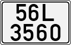 License plate of Vietnam, Cars