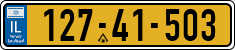 License plate of Israel, Regular plates