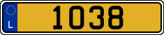 License plate of Luxembourg, Vanity Plates