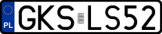 License plates of Poland, Regular car plates