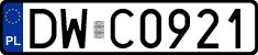 License plates of Poland, Regular car plates