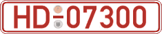 German license plate, Red license plates