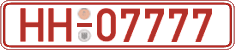 German license plate, Red license plates