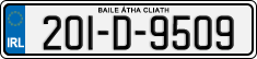 License plate of Ireland, Regular plates