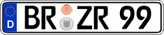 German license plate, Regular plates