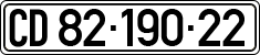 License plate of Israel, Diplomatic