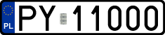 License plates of Poland, Regular car plates