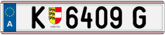 License plate of Austria, Regular plates