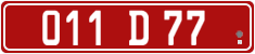 License plate of Georgia, Diplomatic