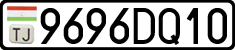License plate of Tajikistan, Private owners (2009)