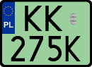 License plates of Poland, Electric vehicles