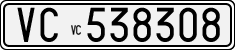 License plate of Italy, Cars (1927 year series)
