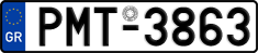 License plate of Greece, Cars