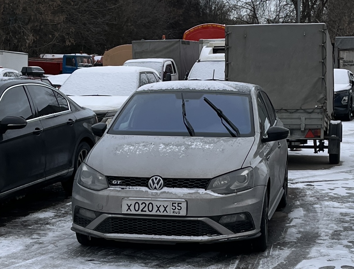 х 020 хх 55, Volkswagen Polo 5th gen Sedan (A05), 1st facelift, 2015–2020
