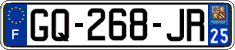 French license plate, SIV (ordinary)