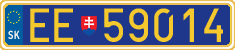 License plate of Slovakia, Diplomatic