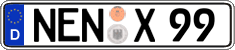 German license plate, Regular plates