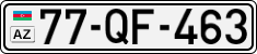 License plate of Azerbaijan, Cars