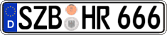 German license plate, Regular plates