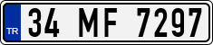 License plate of Turkey, Regular plates