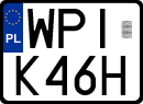 License plates of Poland, Special vehicles and motorcycles