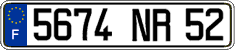 French license plate, FNI