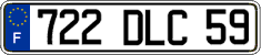 French license plate, FNI