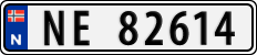 License plate of Norway, Cars