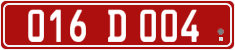 License plate of Georgia, Diplomatic