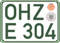 German license plate, Regular plates