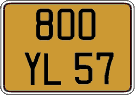 French license plate, FNI