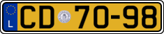 License plate of Luxembourg, Diplomatic