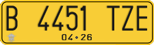 License plate of Indonesia, Commercial vehicles