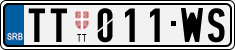 License plate of Serbia, Cars
