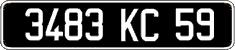 French license plate, FNI